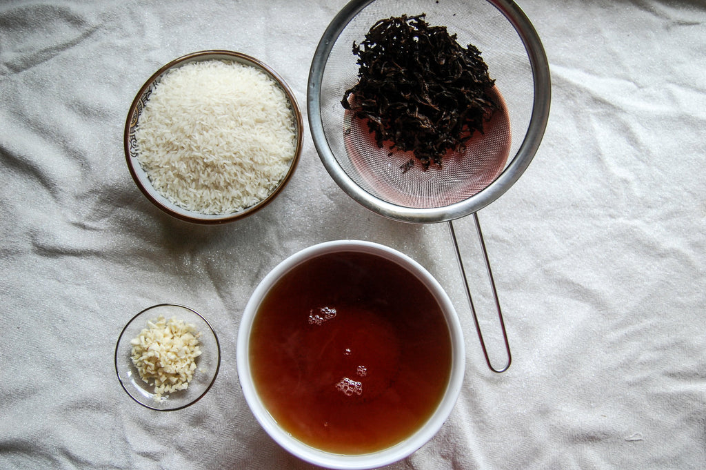 Garlic Jasmine Oolong Rice